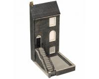 Bachmann 44-217 Low Relief Three Storey City House 1:76 OO Scale Pre-Painted Resin Building ###