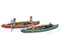 Woodland Scenics A1918 Canoers - HO Scale People (Suit Hornby OO Sets)