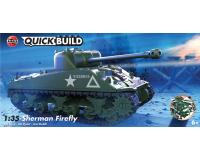 Airfix J6042 QUICKBUILD Sherman Firefly 1:35 Scale (Brick Based Kit Compatible With The Danish Brand)