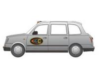 Oxford TX4004 1/43 Tx4 Taxi -  Dial A Cab  - Silver ###