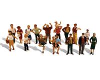 Woodland Scenics A1958 Sixteen People - HO Scale People (Suit Hornby OO Sets)
