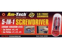 AM-Tech 5-in-1 Pocket Screwdriver