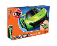 Airfix J6021 QUICK BUILD McLaren P1 GREEN - No Glue, No Paint, Just Build it ###