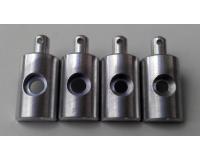 Aluminium Alloy Metal Body Mounts (4) for Tamiya Lunchbox (Replaces 19005229 / 19000443)