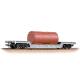 Bachmann 33-878A 45T Bogie Well Wagon LMS Grey (Weathered)
