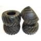 Tamiya 19805213 / 9805213 Tyres (4) For Mad Bull, Lunch Box, Midnight Pumpkin, Wild Willy 2