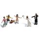 Woodland Scenics A1932 Wedding Bouquet Toss - HO Scale People (Suit Hornby OO Sets)
